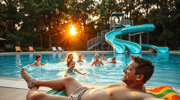 Les campings avec parcs aquatiques : fun et détente en famille